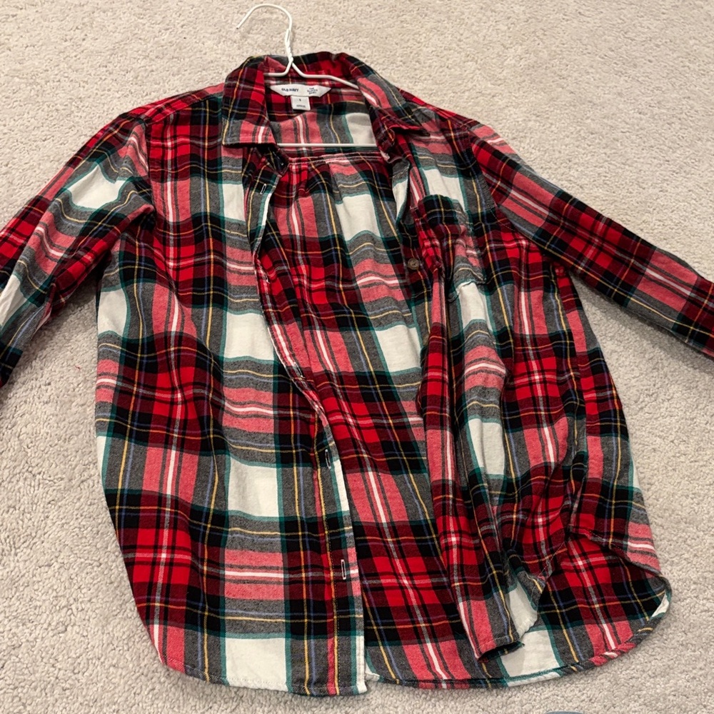 Old Navy Multicolor Plaid Shirt